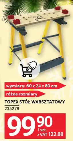 Selgros Topex stół warsztatowy oferta