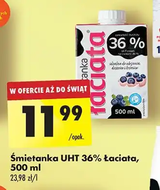 Biedronka Śmietanka 36 % Łaciata oferta