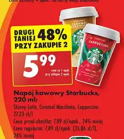 Biedronka Napój cappuccino Starbucks oferta