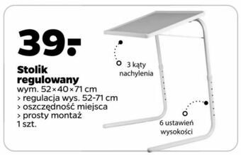 Netto Stolik regulowany oferta