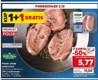 Kaufland Schab wieprzowy plastry qafp Stoisko Mięsne oferta