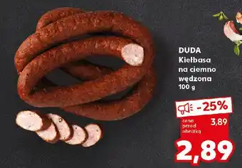 Kaufland Kiełbasa na ciemno wędzona Silesia Duda oferta