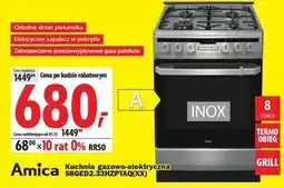 Media Expert Kuchenka gazowo-elektryczna Amica oferta