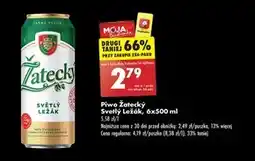 Biedronka Žatecký Světlý Ležák Piwo jasne pełne 500 ml oferta
