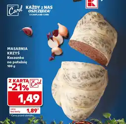 Kaufland Kaszanka Masarnia Krzyś oferta