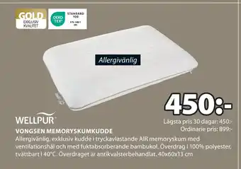 JYSK VONGSEN MEMORYSKUMKUDDE oferta