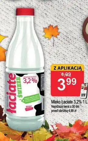 Społem Łaciate Mleko świeże 3,2 % 1 l oferta