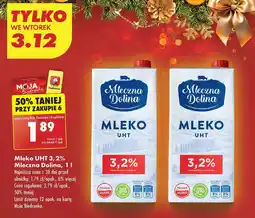 Biedronka Mleko 3.2% Mleczna Dolina oferta