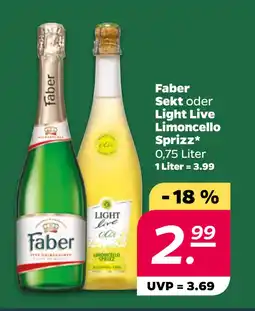 Netto Faber Sekt oder Light Live Limoncello Sprizz oferta