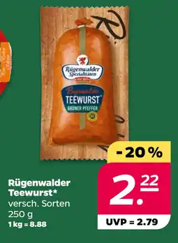 Netto Rügenwalder Teewurst oferta