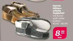 Netto Herren Hüttenschuhe Teddyfell oferta