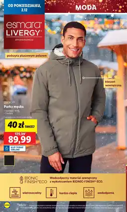 Lidl Parka męska m-xl Esmara oferta