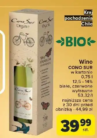 Carrefour Wino Cono Sur Organic oferta