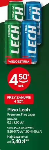 Żabka Piwo Lech oferta