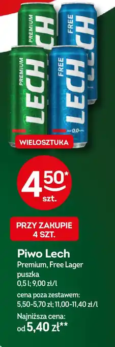 Żabka Piwo Lech oferta