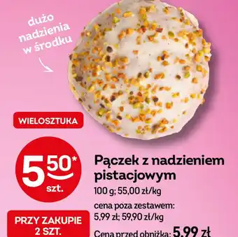 Żabka Pączek z nadzieniem pistacjowym oferta