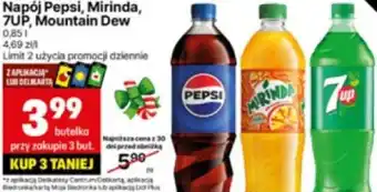 Delikatesy Centrum Napój Pepsi, Mirinda, 7UP, mountain Dew oferta