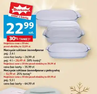 Auchan Naczynia szklane żaroodporne oferta