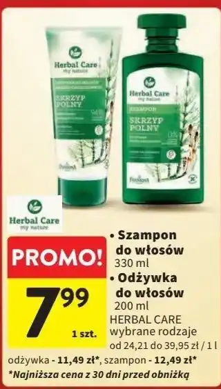 Intermarche Odżywka do włosów skrzyp polny Farmona Herbal Care oferta