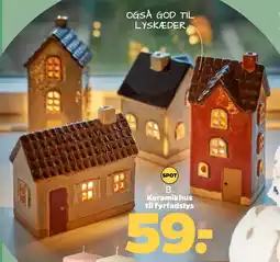 Netto Keramikhus til fyrfadslys oferta