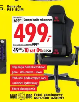 Media Expert Fotel gamingowy Mad Dog oferta