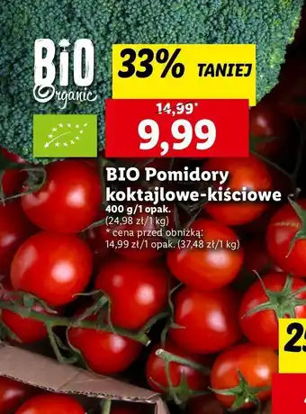 Lidl Pomidory koktajlowe kiściowe bio oferta