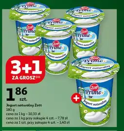 Auchan Jogurt naturalny Zott primo oferta