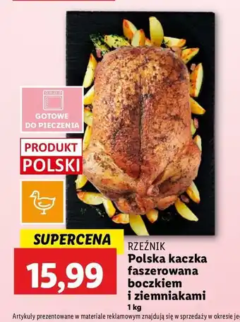 Lidl Kaczka faszerowana z boczkiem i ziemniakami Rzeźnik codzienna dostawa oferta