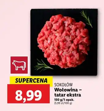 Lidl Tatar wołowy ekstra Sokołów oferta