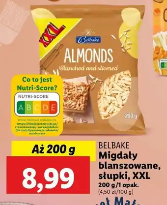 Lidl Migdały słupki Belbake oferta