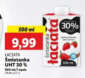 Lidl Śmietanka 30 % Łaciata oferta