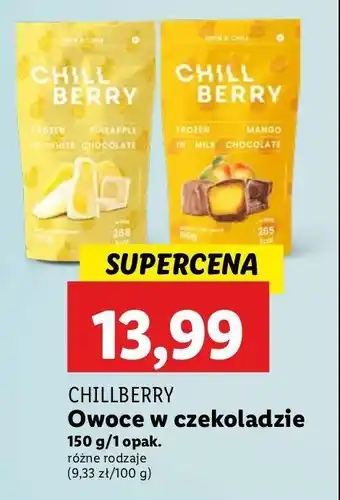 Lidl Ananas w białej czekoladzie Chill berry oferta