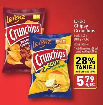 ALDI Chipsy pieczone żeberka Crunchips Crunchips lorenz oferta