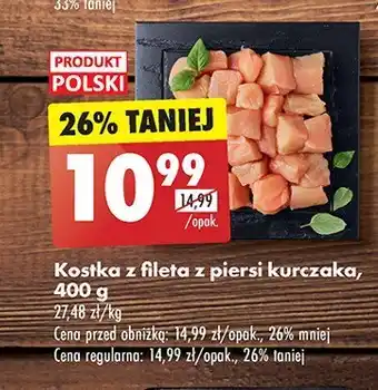 Biedronka Kostka z fileta z piersi kurczaka oferta