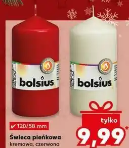 Kaufland Świeca pieńkowa Bolsius oferta