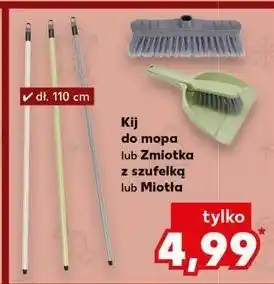 Kaufland Zmiotka i szufelka z gumką oferta