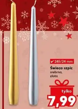 Kaufland Świeca szpica złota oferta