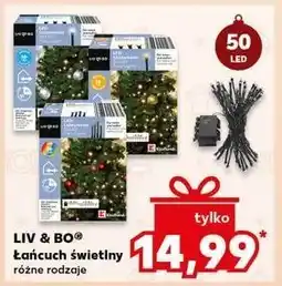 Kaufland Łańcuch świetlny 50 led Liv & Bo oferta