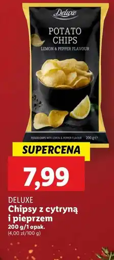 Lidl Chipsy z cytryną i pieprzem Deluxe (Schwarz) oferta