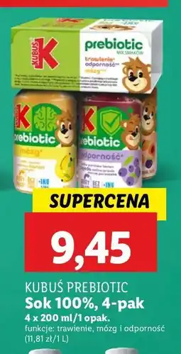 Lidl Soki Kubuś Prebiotic oferta