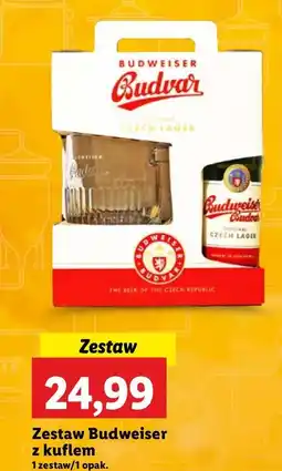 Lidl Piwo + kufel Budweiser Budvar oferta