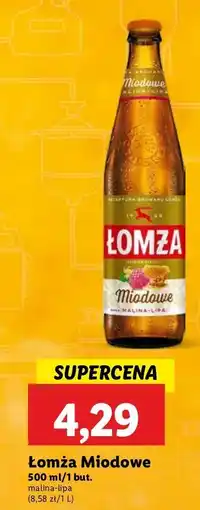 Lidl Piwo Łomża Miodowe Malina-Lipa oferta