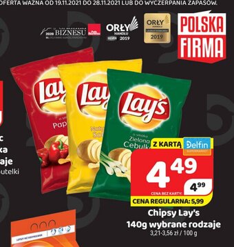 Delfin Chipsy Lay's 140g oferta