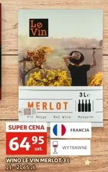 Auchan Wino Le Vin Merlot oferta