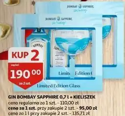 Auchan Gin + kieliszek Bombay Sapphire oferta