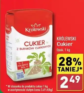 ALDI Cukier z buraków cukrowych Królewski oferta