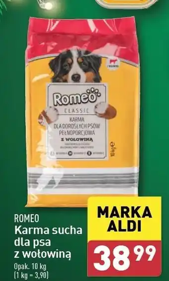 ALDI Karma dla psa z wołowiną Romeo (Karma) oferta