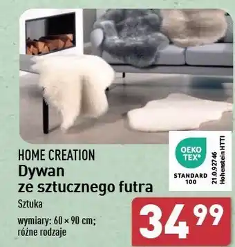 ALDI Dywan ze sztucznego futra Home Creation oferta