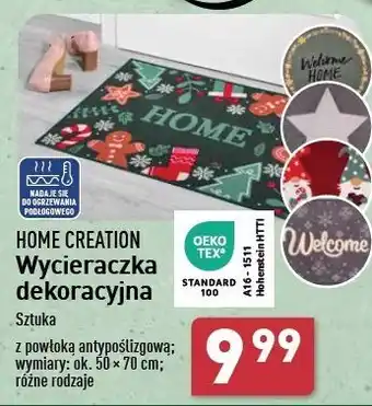 ALDI Wycieraczka dekoracyjna 50 x 70 cm Home Creation oferta