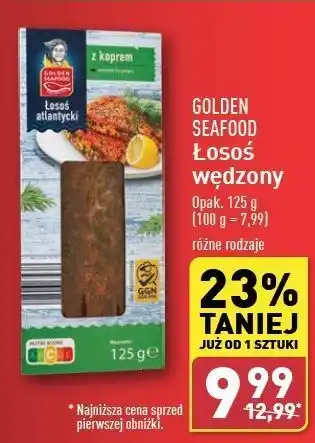 ALDI Łosoś wędzony z koprem Golden Seafood oferta